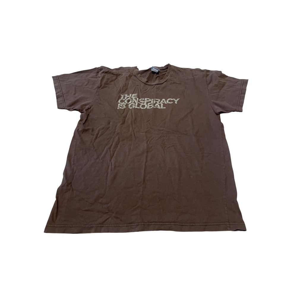 Vintage 2005 The Constant Gardener Movie Promo Shirt Brown‎ Mens Medium 21.5x27